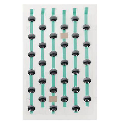 Plaat met podotactiel noppen PODOKit thermoplastisch zwart zelfklevend Plaat met podotactiel noppen PODOKit thermoplastisch zwart zelfklevend