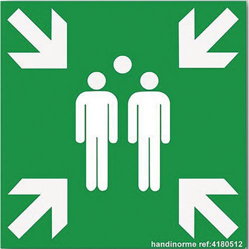 Panneau point de rassemblement