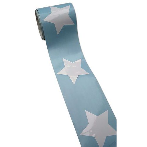 Raamtape met sterpatroon op rol Raamtape met sterpatroon op rol