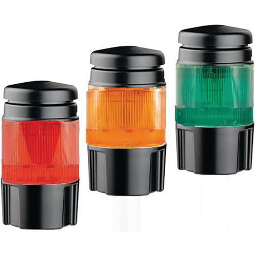 Lichtkolom met rode, oranje en groene leds Lichtkolom met rode, oranje en groene leds