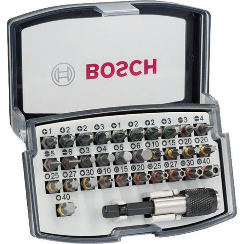 Koffer met 32 schroefbits - Bosch
