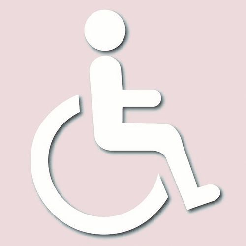 Sjabloon zelfklevend Personen met een beperkte mobiliteit Sjabloon zelfklevend Personen met een beperkte mobiliteit