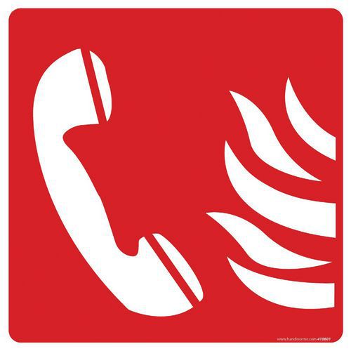 Bord vierkant noodtelefoon Bord vierkant noodtelefoon