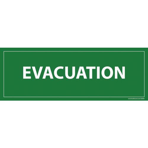 Panneau évacuation Panneau évacuation