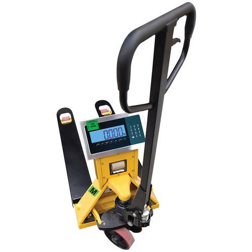 Transpalette peseur avec imprimante certifié métrologie légale - Capacité 2000kg - B3C Transpalette peseur avec imprimante certifié métrologie légale - Capacité 2000kg - B3C
