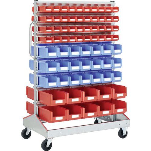 Rack mobile double face - Bac à bec série SK - Bito Rack mobile double face - Bac à bec série SK - Bito