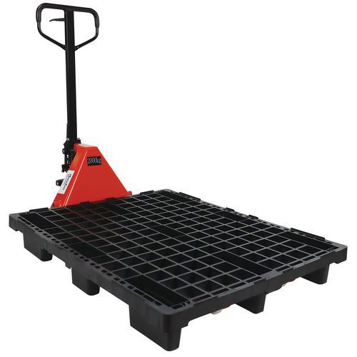 Handpalletwagen 2000 kg + 15 pallets 1200x1000 - Manutan Expert Handpalletwagen 2000 kg + 15 pallets 1200x1000 - Manutan Expert