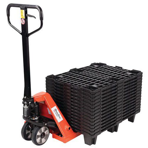 Transpalette manuel 2T 800mm + 15 palettes 800x600 mm- Manutan Expert Transpalette manuel 2T 800mm + 15 palettes 800x600 mm- Manutan Expert
