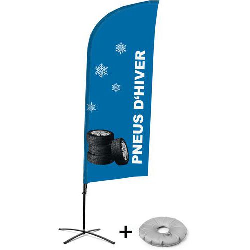 Beach flag avec pied croix Pneus hiver - Français - Showdown Displays Beach flag avec pied croix Pneus hiver - Français - Showdown Displays