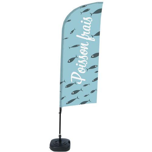 Beach flag base remplissable Poisson - Français - Showdown Displays Beach flag base remplissable Poisson - Français - Showdown Displays