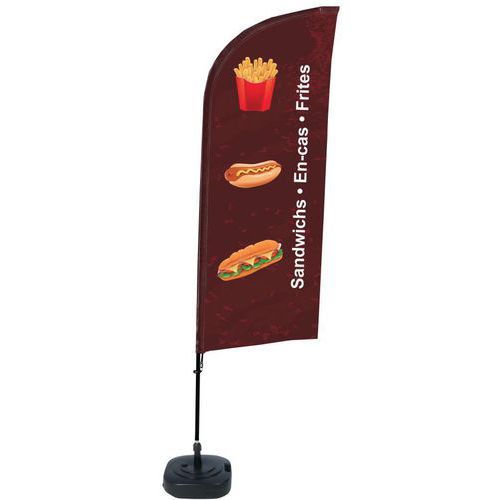 Beach flag base remplissable Snacks - Français - Showdown Displays Beach flag base remplissable Snacks - Français - Showdown Displays