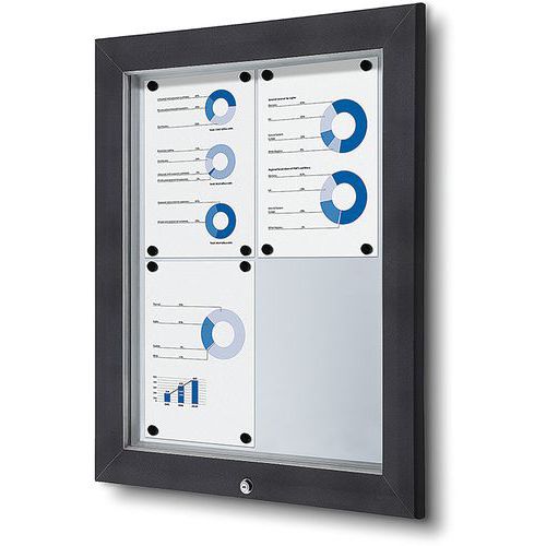 Showdown Displays Notitiebord - Vergrendelbaar - Outdoor- Met Gasveer - Showdown