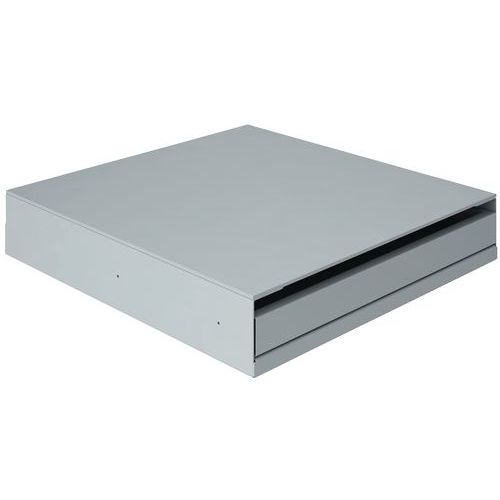 Lade voor toetsenbord voor PC-houder kleur RAL 7035, lichtgrijs Lade voor toetsenbord voor PC-houder kleur RAL 7035, lichtgrijs