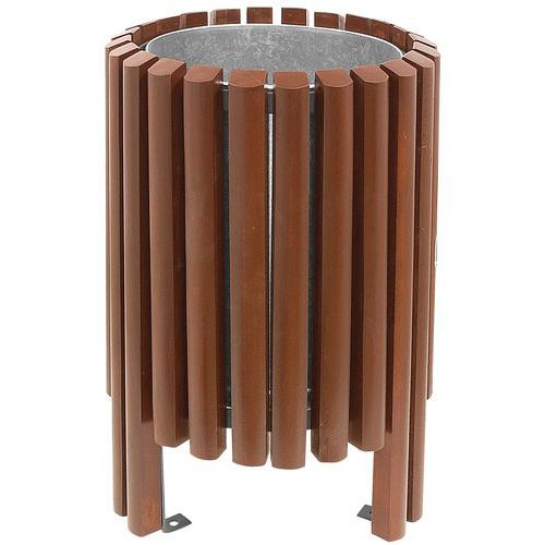 Poubelle Salou 40 L teinté acajou Benito Poubelle Salou 40 L teinté acajou Benito