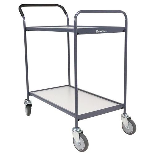 Trolley met houten plateaus - Draagvermogen 200 kg - Manutan Expert