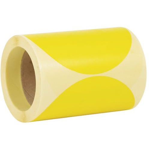 Zelfklevend rondje, verwijderbaar, rol, ø 150 mm - Manutan Expert