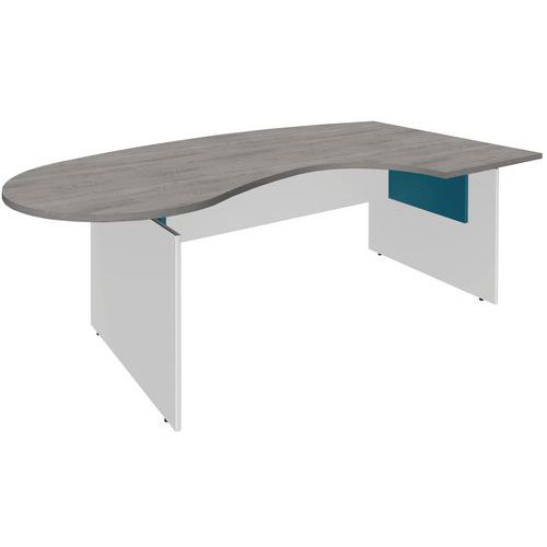 Bureau Linéo eiken grijs lengte 200 cm Bureau Linéo eiken grijs lengte 200 cm