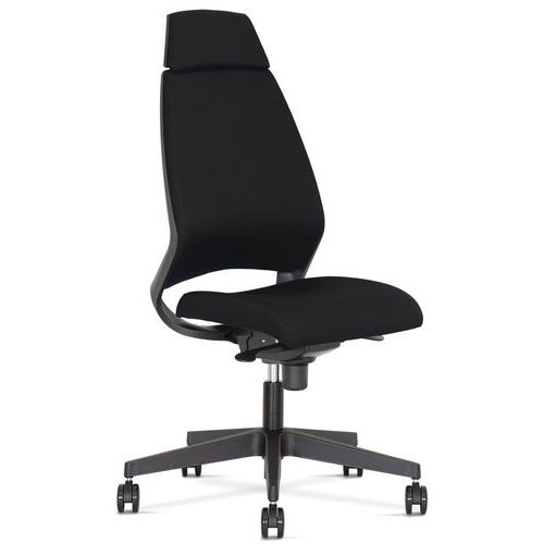 Bureaustoel Kenari - stoffen rugleuning zwart - Nowy Styl Bureaustoel Kenari - stoffen rugleuning zwart - Nowy Styl