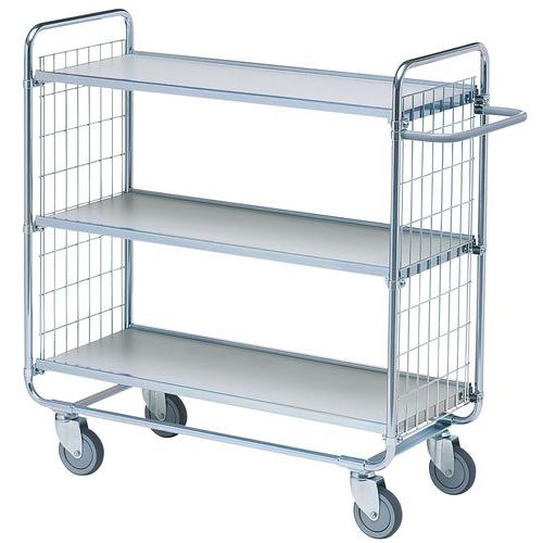 Wagen met 3 plateaus - draagvermogen 200 kg Wagen met 3 plateaus - draagvermogen 200 kg