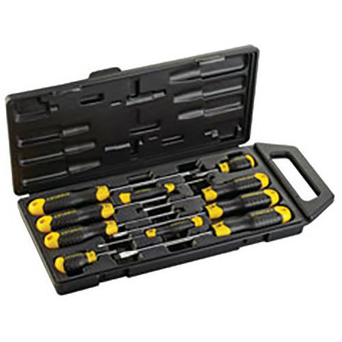 Schroevendraaierset CushionGrip Standaard 10-Delig - Stanley Schroevendraaierset CushionGrip Standaard 10-Delig - Stanley