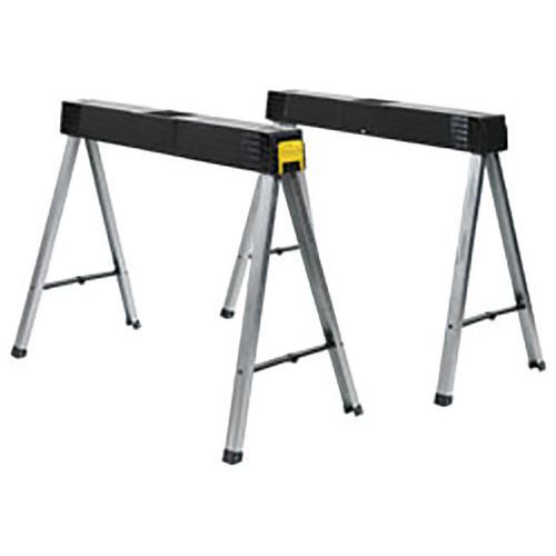 Tréteaux pliable clipsables entre eux lot de 2 pièces 350 kg/paire Tréteaux pliable clipsables entre eux lot de 2 pièces 350 kg/paire