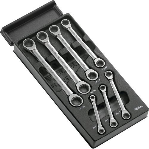 Module Ratelringsleutelset 12-kant 7-Delig Module Ratelringsleutelset 12-kant 7-Delig