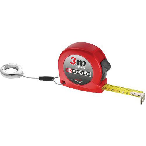 Rolbandmaat ABS 3m  SLS met vergrendeling