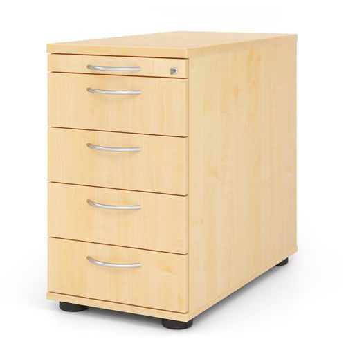 Ladeblok op poten 4 laden kunststof handvat - D 80 cm - Hammerbacher Ladeblok op poten 4 laden kunststof handvat - D 80 cm - Hammerbacher