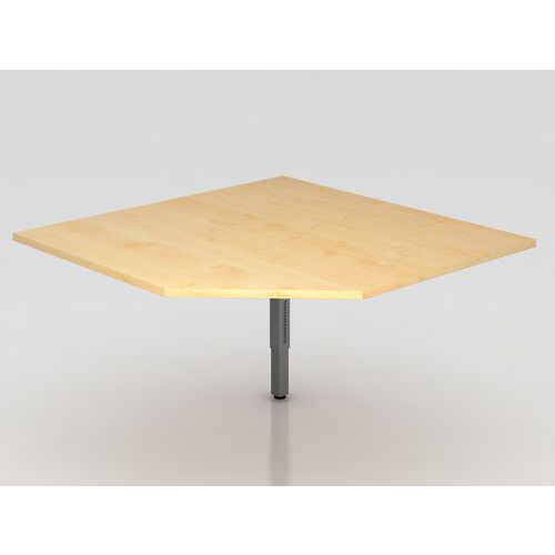 Aanbouwtafel trapeziumvormig 120x120 cm grafiet - Hammerbacher Aanbouwtafel trapeziumvormig 120x120 cm grafiet - Hammerbacher