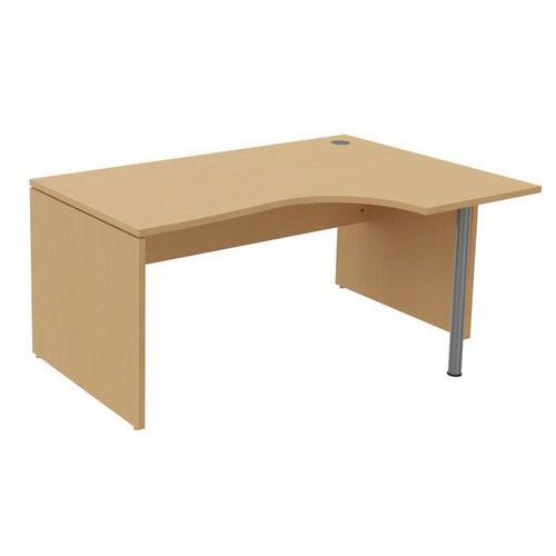 Compact bureau - Onderstel met wangen - Beuken - Manutan Expert Compact bureau - Onderstel met wangen - Beuken - Manutan Expert