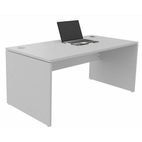 Recht bureau - Wangen-onderstel - Grijs - Manutan Expert Recht bureau - Wangen-onderstel - Grijs - Manutan Expert