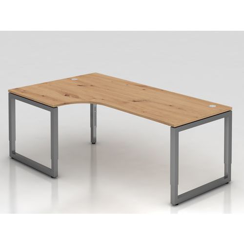 Bureau 90° Hoek Met O-vormige Onderstel - 200x120 Cm - Hammerbacher