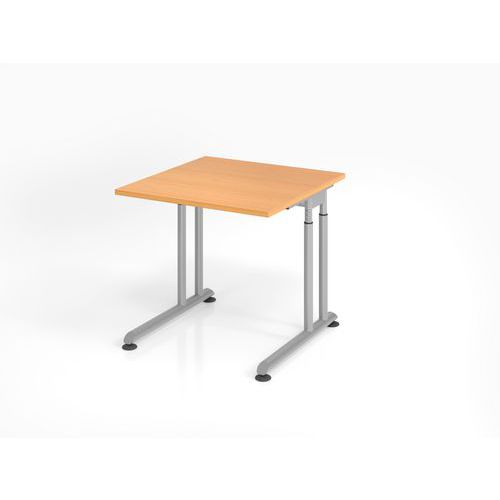 Bureau In Hoogte Verstelbaar C-vormig Voet - 80x80 Cm - Hammerbacher