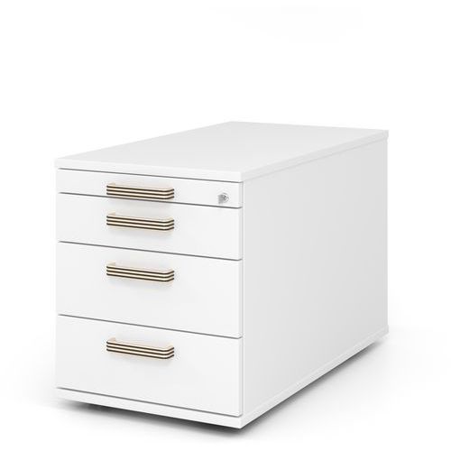 Ladeblok Verrijdbaar Met 3 Laden Geribbeld Handvat D80cm Hammerbacher