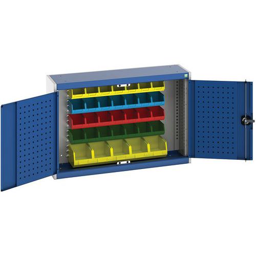 Armoire murale Cubio fond perforé à bacs - Bott