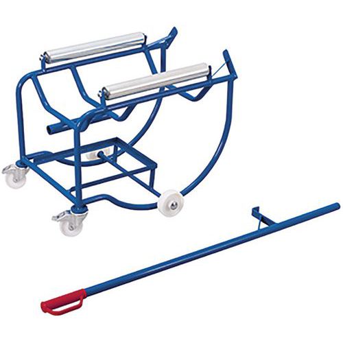 Basculeur de fûts avec 2 rouleaux en acier Basculeur de fûts avec 2 rouleaux en acier
