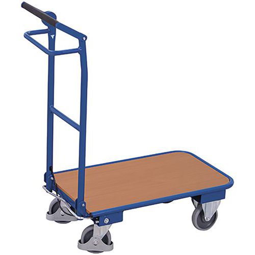 Opvouwbare magazijnwagen met noodrem Opvouwbare magazijnwagen met noodrem