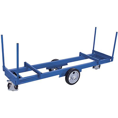 Lange materiaalwagen met 4 rongen 2000 kg Lange materiaalwagen met 4 rongen 2000 kg