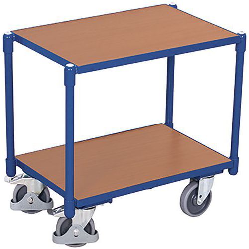 Plateau roulant modulaire Euro avec 2 plateaux Plateau roulant modulaire Euro avec 2 plateaux