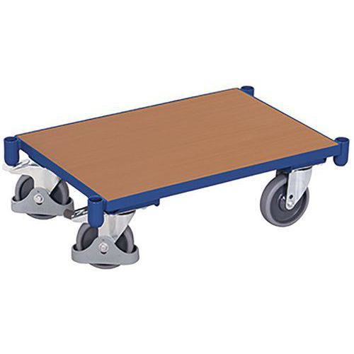 Plateau roulant modulaire Euro avec plateau et douilles cornières Plateau roulant modulaire Euro avec plateau et douilles cornières