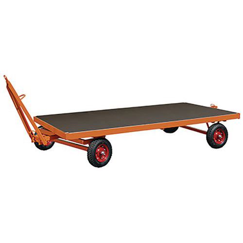 Zwaarlastaanhangwagen met 1 assige draaitafel besturing Zwaarlastaanhangwagen met 1 assige draaitafel besturing