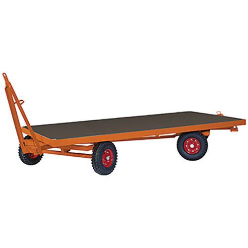 Zwaarlastaanhangwagen met 2 assige draaitafel besturing Zwaarlastaanhangwagen met 2 assige draaitafel besturing