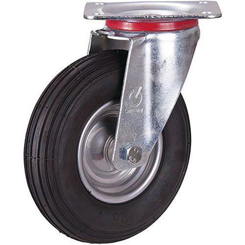 Zwenkwiel met luchtband 200 x 50 mm Zwenkwiel met luchtband 200 x 50 mm