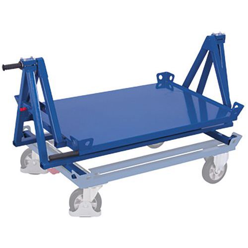 Support basculant pour chariot porte-palettes Support basculant pour chariot porte-palettes