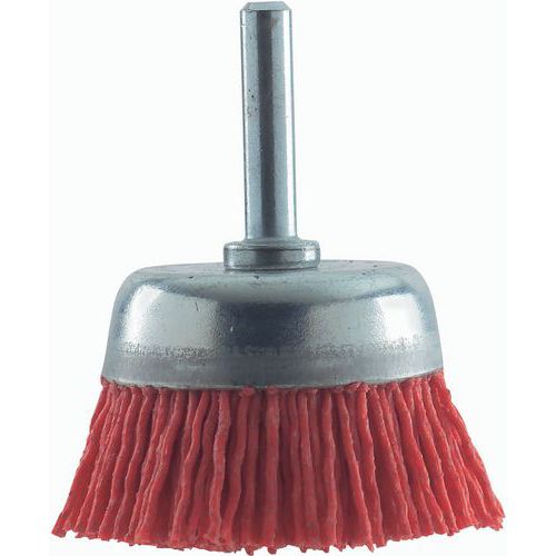 Brosse boisseau diamètre 50mm à fils nylon 1,1mm Brosse boisseau diamètre 50mm à fils nylon 1,1mm