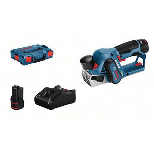 Rabot sans fil GHO 12v-20 avec 2 batteries 3,0 ah L-Boxx Rabot sans fil GHO 12v-20 avec 2 batteries 3,0 ah L-Boxx