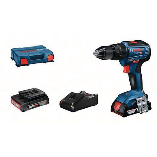 Accuklopboor/schroefmachine GSB 18V-55 4.0 Ah in L-Boxx - Bosch Accuklopboor/schroefmachine GSB 18V-55 4.0 Ah in L-Boxx - Bosch