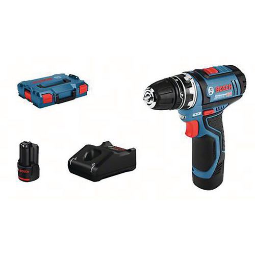 Accuschroefboormachine 12V 2x 2,0Ah GFA L-B Li-Ion in L-Boxx - Bosch Accuschroefboormachine 12V 2x 2,0Ah GFA L-B Li-Ion in L-Boxx - Bosch