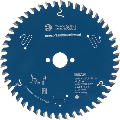 Cirkelzaagblad Expert voor inval- en handzagen, Asgat Ø: 20 mm, Ø: 16 cm, Aantal tanden: 48, Materiaal: Staal