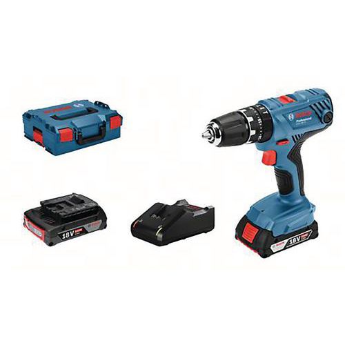 Accuklopboor GSB 18V-21 18 Volt 2,0 AH Li-ion in L-Boxx - Bosch Accuklopboor GSB 18V-21 18 Volt 2,0 AH Li-ion in L-Boxx - Bosch